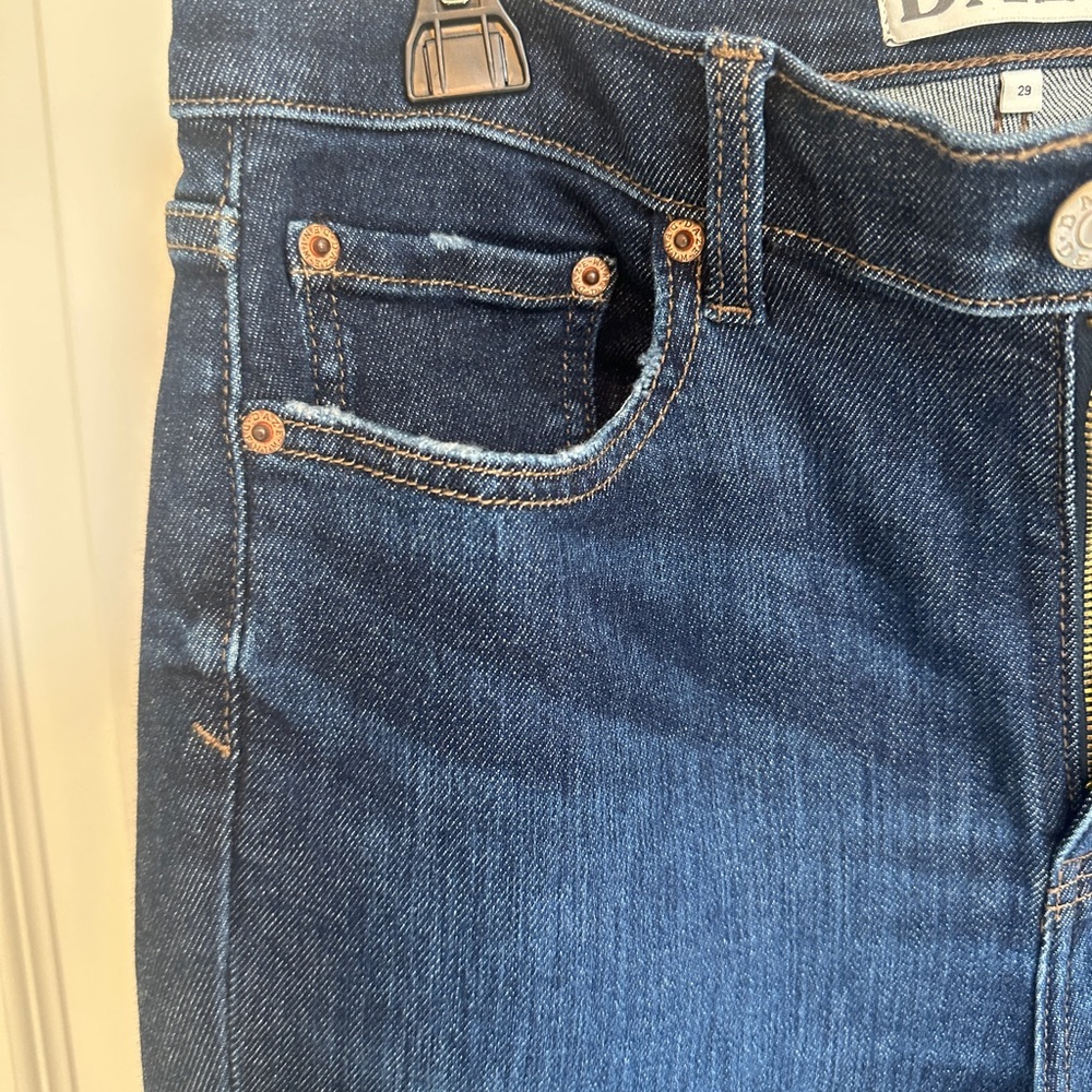 Daze Shy Girl High Rise Crop Flare Jeans - raw hem - size 29 - Picture 3 of 11